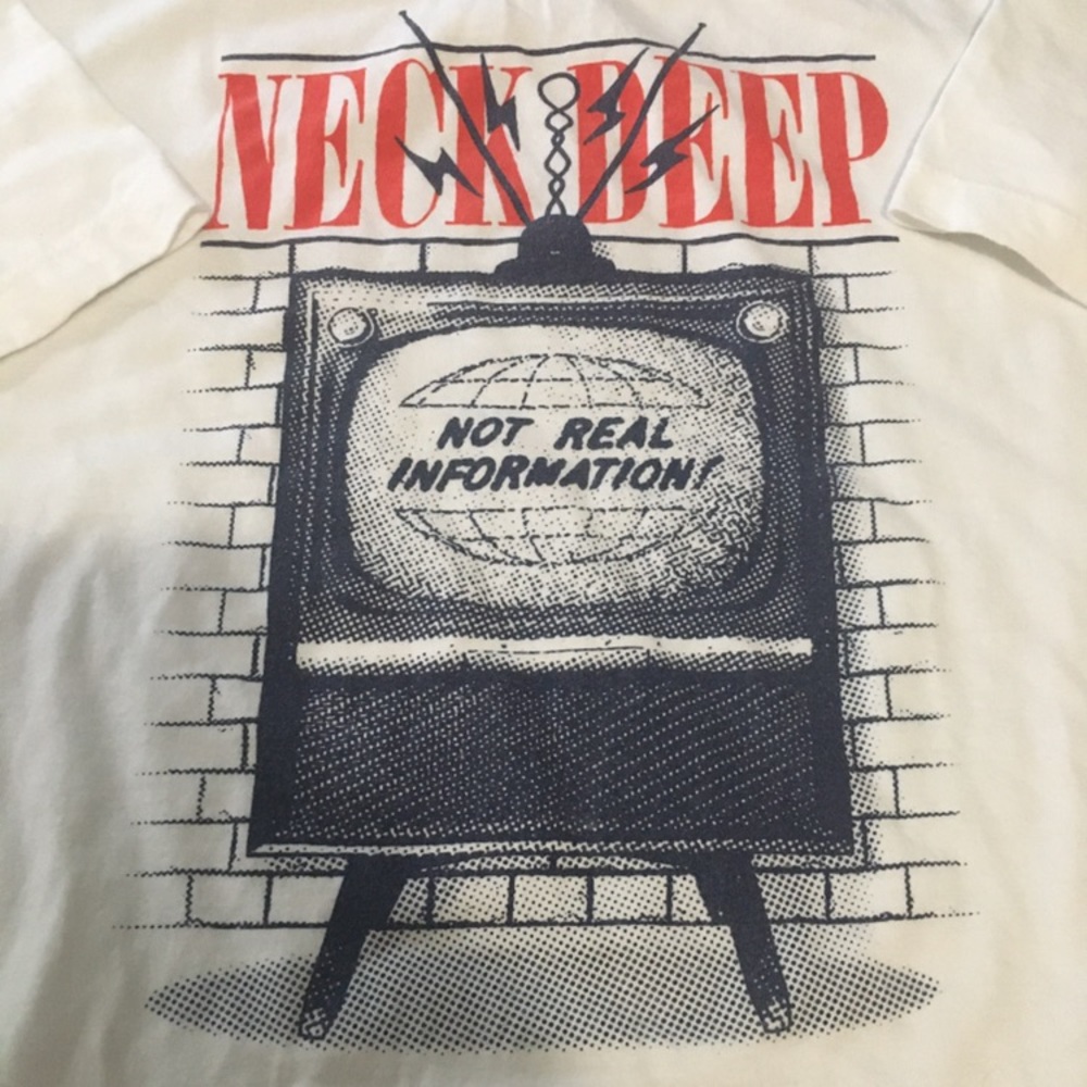 Neck Deep pop punk tee shirt 1984 theme Orwell